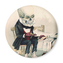 Skeletal Last Rites Refrigerator Magnets