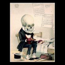 Skeletal Last Rites postcards