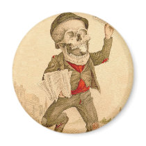 Skeletal Paperboy Refrigerator Magnets