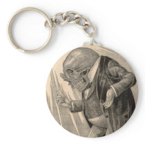 Skeletal Penny Saver Keychain