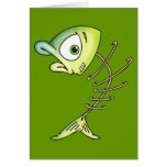 Skeleton Bone Fish Card