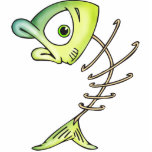 Skeleton Bone Fish photo sculptures