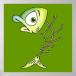 Skeleton Bone Fish posters