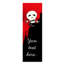 Skeleton Bookmark Business Card Templates