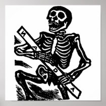 Skeleton, circa 1951 Mexico. Poster