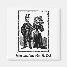 Skeleton Couple - Magnet #2 (Customize)