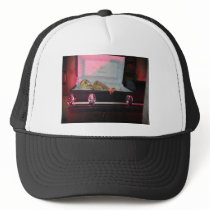 skeleton in coffin hats
