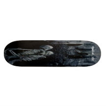 Skeleton Love Skate Board