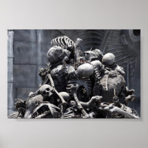 Skeleton Pile Poster