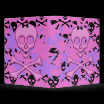 Skeleton Punk Rock Binder binders