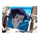 Skeleton Sun Bather Post Card