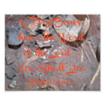 Skeleton with Bible verse O Dry Bones Art Photo