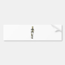 SkeletonOnCrutches100711 Bumper Stickers