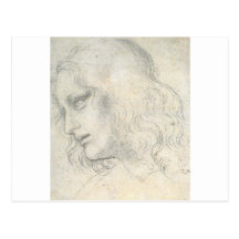 sketch for Leonardo da Vinci's Last supper.. Post Card