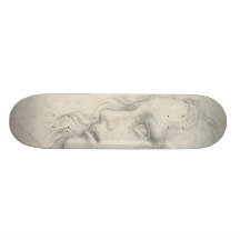 sketch for Leonardo da Vinci's Last supper.. Skate Board Deck