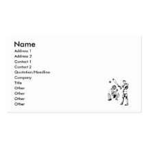 Sketch of Baseball Batter Business Card
