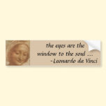 Sketch of Saint Anne by Leonardo da Vinci bumper stickers