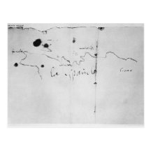 Sketch of the coast of Espanola, Postcard