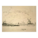 Sketch of Windmills postcards