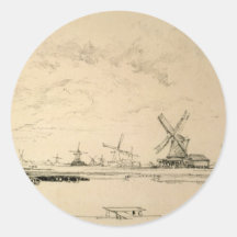 Sketch of Windmills stickers