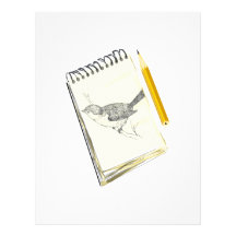 Sketch Pad Bird Custom Letterhead