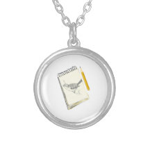 Sketch Pad Bird Custom Necklace