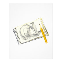 Sketch Pad Drawing Letterhead Template