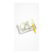 Sketch Pad Drawing Personalized Photo Card
