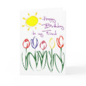 Sketched Tulips-BDF cards