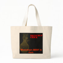 Sketchup'sBest Chick Fan purse Tote Bags