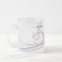 Sketchy Snowman Winter Mug