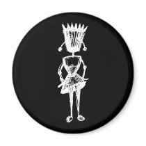 Sketchy White Abimbola Magnet magnets
