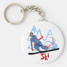 ski - 2 keychain