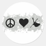 Ski 4 round sticker