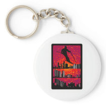 SKI ALL LEVELED KEYCHAIN