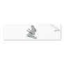 ski bunny icon bumper sticker