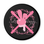 Ski Bunny Fridge Magnets