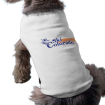 Ski Colorado (male) Pet T-shirt
