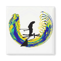Ski In Now Refrigerator Magnet