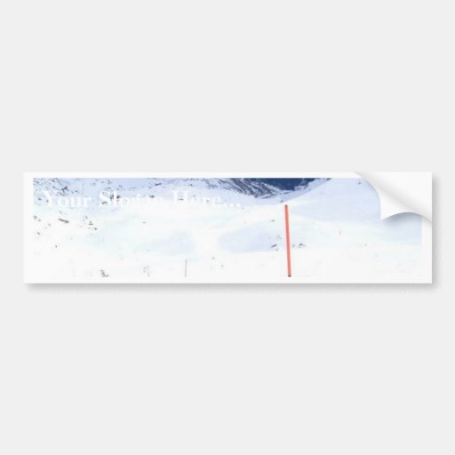 Ski In The Alp Bumper Sticker