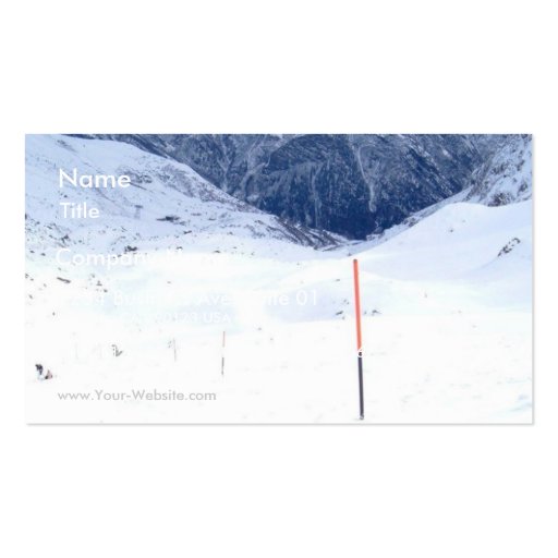 Ski In The Alp Business Card Templates