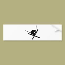 ski jump skiing bumper stickers