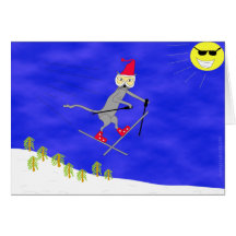 Ski Kitty Gets Big Air Card