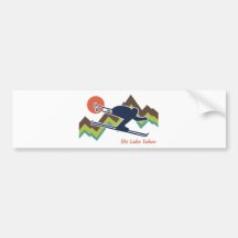 Ski le lac Tahoe Autocollant Pour Voiture