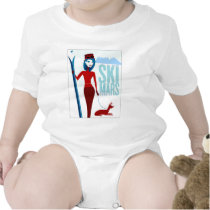 Ski Mars baby bodysuit t-shirts