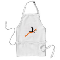 Ski Orange Scooped Apron
