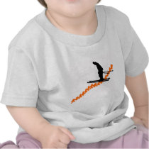 Ski Orange Scooped T Shirt