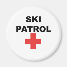 Ski Patrol Fridge Magnet