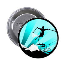 ski powder trail pin