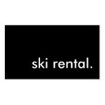ski rental. business card template